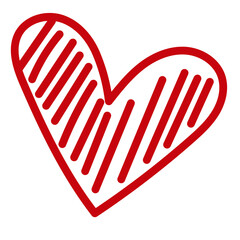 Poster - Heart symbol. Digital drawing element. Vector EPS 10. 