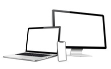 Responsive Web Design Computer Display, Laptop, Smart Phone