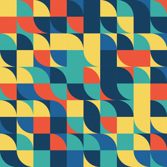 Poster - The geometric pattern by stripes . Seamless vector background. Colour texture.