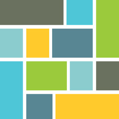 Wall Mural - Squares color background vector design