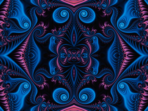 Beautiful fractal. Computer generated image. Fractal background.  Abstract spirals. Beautiful background for greetings card, flyers, invitation, posters, brochure, banners, calendar.