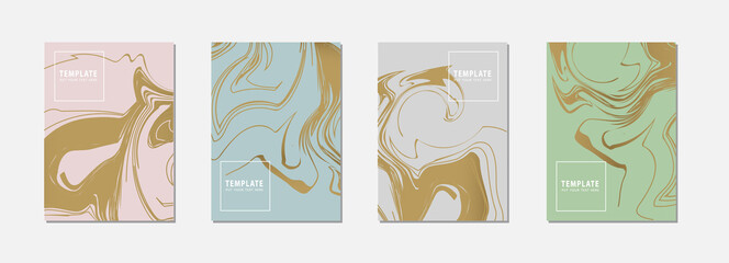 Poster - Artistic covers or poster design. Creative colours backgrounds.