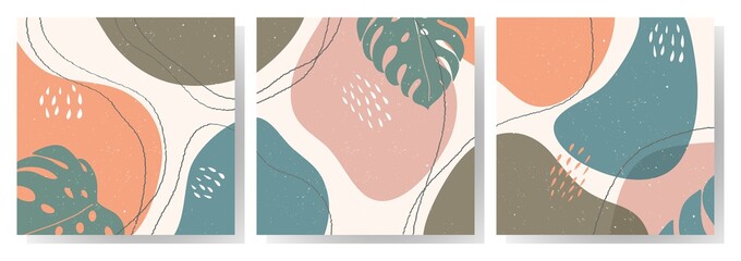 hand drawn various shapes and objects for background. set of doodle Abstract contemporary modern trendy. vector illustration
