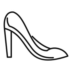 Poster - woman shoe repair icon. outline woman shoe repair vector icon for web design isolated on white backg