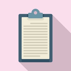 Poster - Conclusion clipboard icon. Flat illustration of conclusion clipboard vector icon for web design