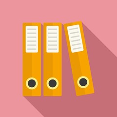 Poster - audit folder icon. flat illustration of audit folder vector icon for web design