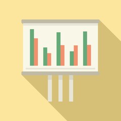 Poster - audit banner graph icon. flat illustration of audit banner graph vector icon for web design