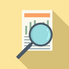 Poster - search audit info icon. flat illustration of search audit info vector icon for web design