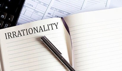 Poster - Notebook with Toolls and Notes about IRRATIONALITY