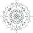 Mandala / Adult Coloring Book Antistress / Flower Coloring Book / Indian Drawing