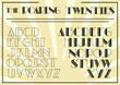 The Roaring Twenties Art Deco Style Font 