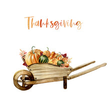 Pumpkins, Wheelbarrow Autumn Design Free Stock Photo - Public Domain ...