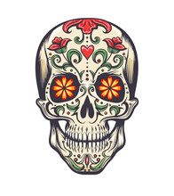 Sugar Skull Decoration Tattoo