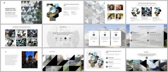 Wall Mural - vector templates for website design, presentations, portfolio. templates with triangles, triangular 