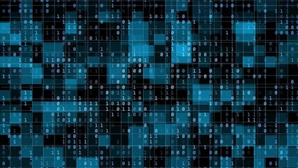 Wall Mural - digital data title background technology