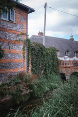 Wall Mural - Thatched Cottage English Village House.