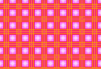 Poster - Seamless tartan plaid pattern in shades of pink ,red, orange for thumbnail ,blog, background .computer generated image