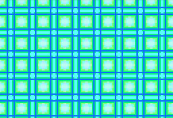 Wall Mural - blue green plaid pattern thumbnail background ,computer generated image