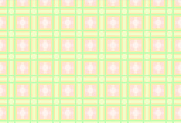 Poster - Seamless tartan plaid pattern in shades of pink ,red, orange for thumbnail ,blog, background .computer generated image