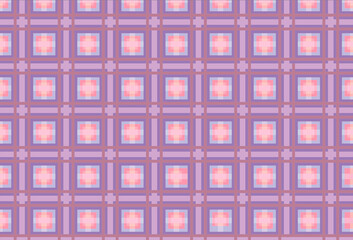Poster - Seamless tartan plaid pattern in shades of pink ,red, orange for thumbnail ,blog, background .computer generated image