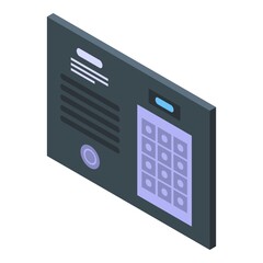 Poster - Security service locker icon. Isometric of security service locker vector icon for web design isolated on white background
