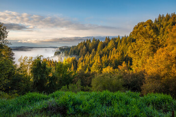 sunrise landscape in the mountains