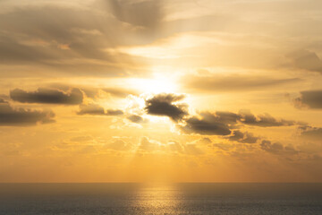 silhouette of a person in the sunset