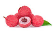 © akepong srichaichana - lychee litschi isolated on white background