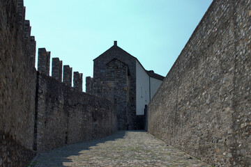 Poster - Castlegrande in Bellinzona in der Schweiz 30.7.2020