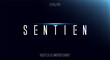 © MoonBandit - sentien, Abstract technology science alphabet uppercase font. digital space typeface vector illustration design