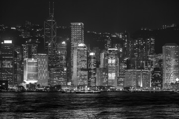  Black and White Victoria Bay Hong Kong