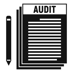 Poster - audit papers icon. simple illustration of audit papers vector icon for web design isolated on white 