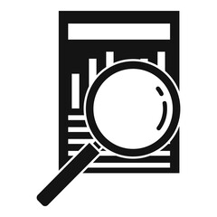 Poster - Search audit info icon. Simple illustration of search audit info vector icon for web design isolated on white background