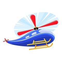 Poster - Rc toy helicopter icon. Cartoon of rc toy helicopter vector icon for web design isolated on white background
