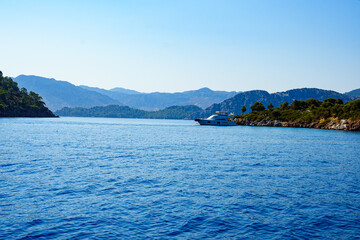 tropical island in the sea