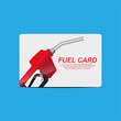 © momoforsale - Fuel card concept isolated on background vector illustration.