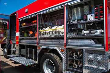 Rescue fire truck equipment