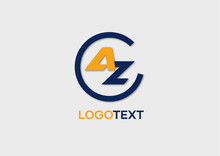 AZ Letter Logo, Letter Initials Logo, Name Identity Logo, Vector Illustration