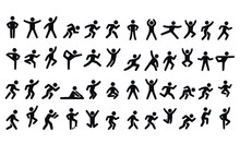  Active Lifestyle People And Vitality Vector Icon Set,runners Active Lifestyle Icons