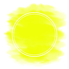 Gradient Smoke Yellow Frame With Place For Text 