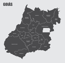 Goias State Regions Map
