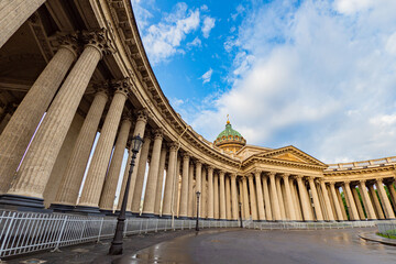 Wall Mural - Saint Petersburg. Russia. Kazan cathedral. Columns of the Kazan Cathedral. Sights Of St. Petersburg. Religious buildings of St. Petersburg. Travel to the cities of Russia.