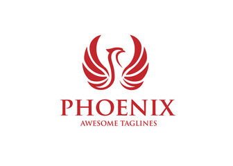 Wall Mural - best phoenix bird logo design,luxury phoenix logo concept,  phoenix vector logo