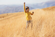 © Mediteraneo - Boy child hiking in nature on beautiful autumn day