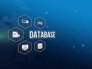 Fototapete - database