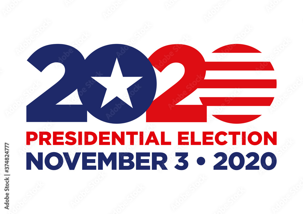 2020 United States presidential election - obrazy, fototapety, plakaty 