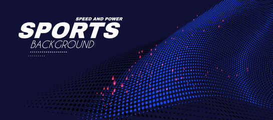 Wall Mural - abstract sport background with motion elements. light dynamic effect.