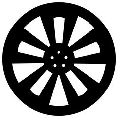 Poster - 
Alloy rim also known as steel rim, solid icon design
