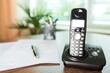 © BillionPhotos.com - Wireless Telephone on a Wooden Desk