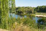 Fototapeta Do pokoju - Landscape images of the CNA river in Tambov